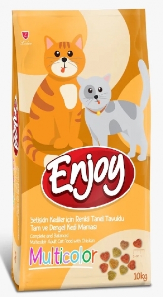 Enjoy Multicolor Renkli Gurme 10 kg Kedi Maması