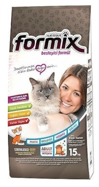 Formix Sterilised Tavuklu Yetişkin 15 kg Kedi Maması