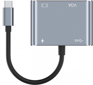 Newface HUB-111 Type-C to HDMI VGA USB 3.0 PD Dönüştürücü