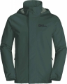 Jack Wolfskin Stormy Point 2L Black Olive (1111142-4161) Erkek Yağmurluk
