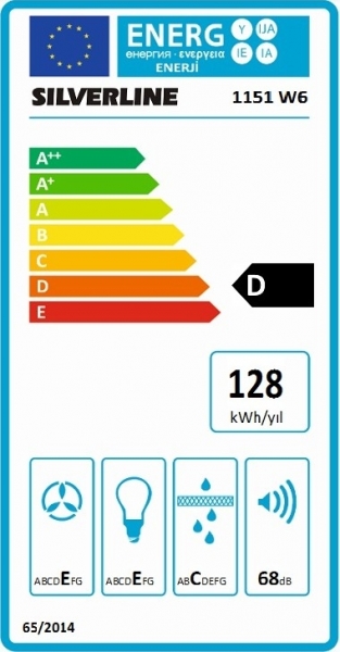 Silverline Sliding 60CM Aspiratör