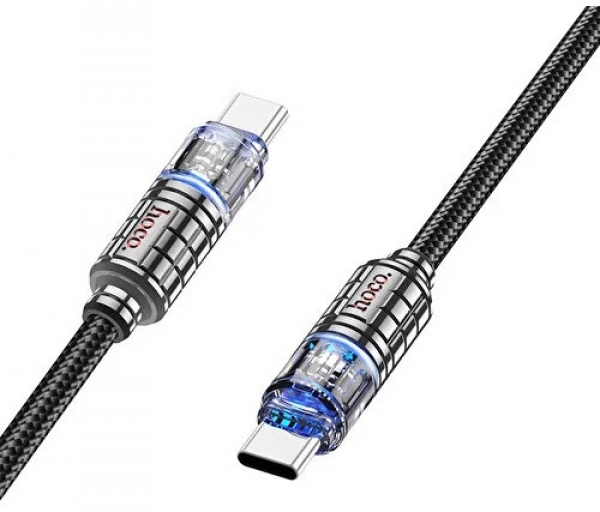 Hoco Crystal U122 60W Type-C to Type-C Şarj Kablosu