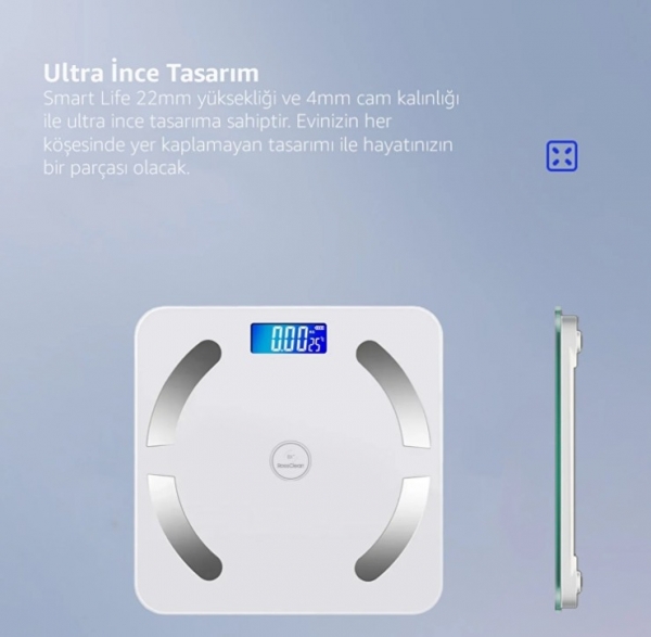 RossClean Smart Life Dijital Banyo Tartısı