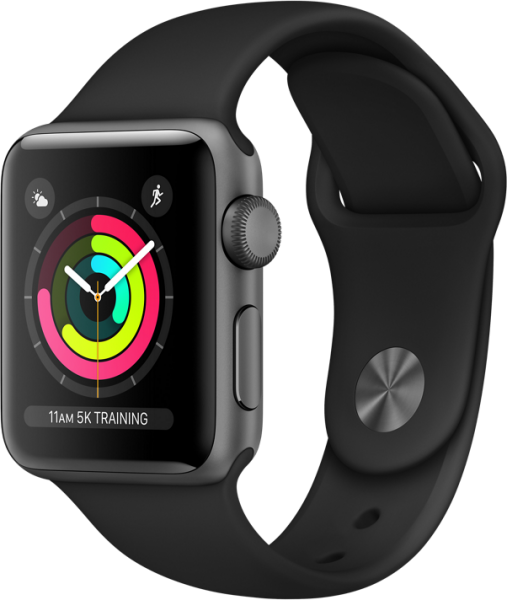 Apple Watch Series 3 38mm Alüminyum Kasa ve Spor Kordon Akıllı Saat