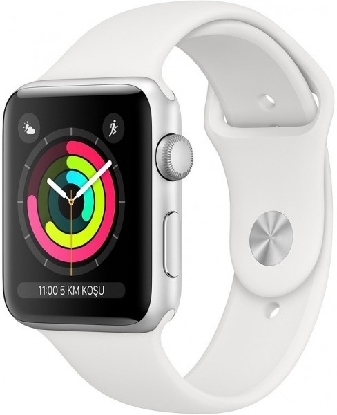 Apple Watch Series 3 42mm Alüminyum Kasa ve Spor Kordon Akıllı Saat