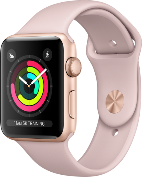 Apple Watch Series 3 42mm Alüminyum Kasa ve Spor Kordon Akıllı Saat