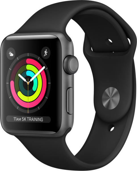 Apple Watch Series 3 42mm Alüminyum Kasa ve Spor Kordon Akıllı Saat