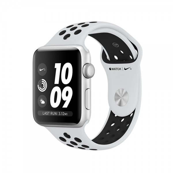 Apple Watch Nike+ Series 3 GPS (38 mm) Gümüş Rengi Alüminyum Kasa ve Saf Platin/Siyah Nike Spor Kordon Akıllı Saat