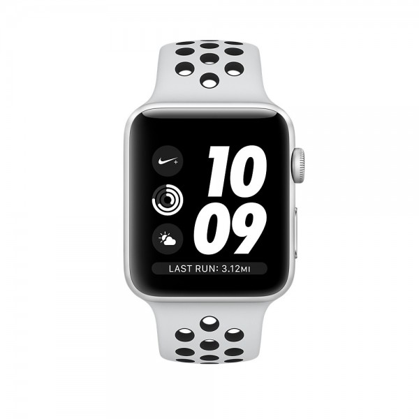 Apple Watch Nike+ Series 3 GPS (38 mm) Gümüş Rengi Alüminyum Kasa ve Saf Platin/Siyah Nike Spor Kordon Akıllı Saat