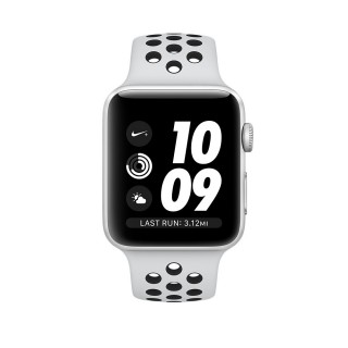 Apple Watch Nike+ Series 3 GPS (38 mm) Gümüş Rengi Alüminyum Kasa ve Saf Platin/Siyah Nike Spor Kordon Akıllı Saat