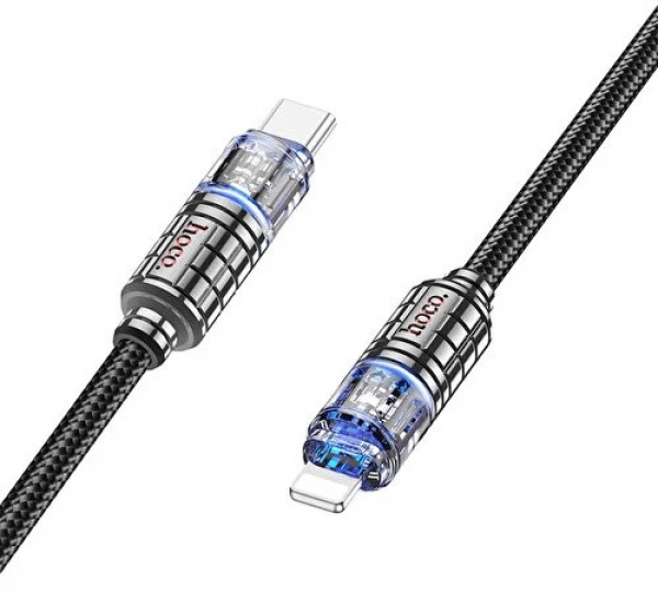 Hoco Crystal U122 27W Type-C to Lightning Şarj Kablosu