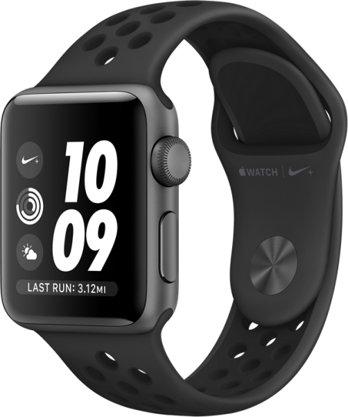 Apple Watch Nike+ Series 3 GPS (38 mm) Uzay Grisi Alüminyum Kasa ve Antrasit/Siyah Nike Spor Kordon Akıllı Saat