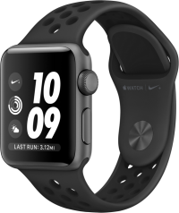 Apple Watch Nike+ Series 3 GPS (38 mm) Uzay Grisi Alüminyum Kasa ve Antrasit/Siyah Nike Spor Kordon resim