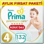 Prima Premium Care Külot Bez 4 Beden 132 Adet resim