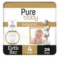 Pure Baby Organik Pamuklu 4 beden 26 Adet Bebek Bezi