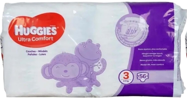 Huggies 3 Beden 56 Adet Bebek Bezi