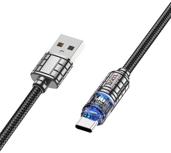 Hoco Crystal U122 USB to Type-C Şarj Kablosu