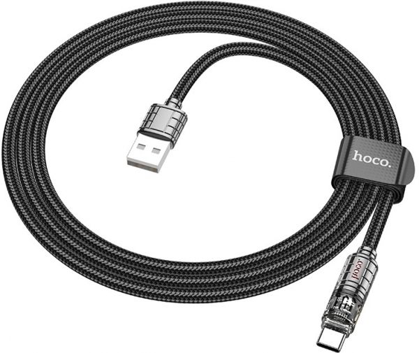 Hoco Crystal U122 USB to Type-C Şarj Kablosu
