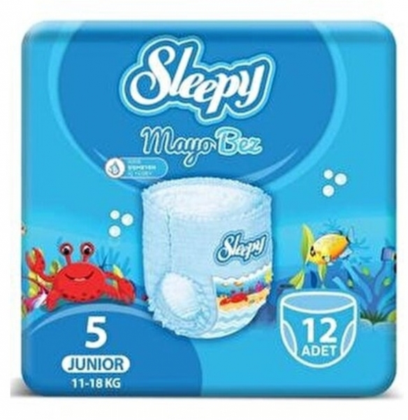 Sleepy Mayo Bez 5 Beden 12 Adet Bebek Bezi