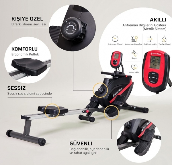 SportPlus Kürek Makinesi Kondisyon Küreği