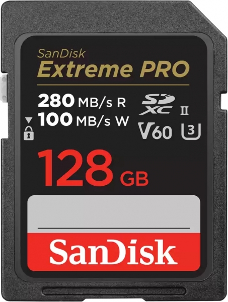 Sandisk Extreme Pro SDXC UHS-II SD (128 GB)