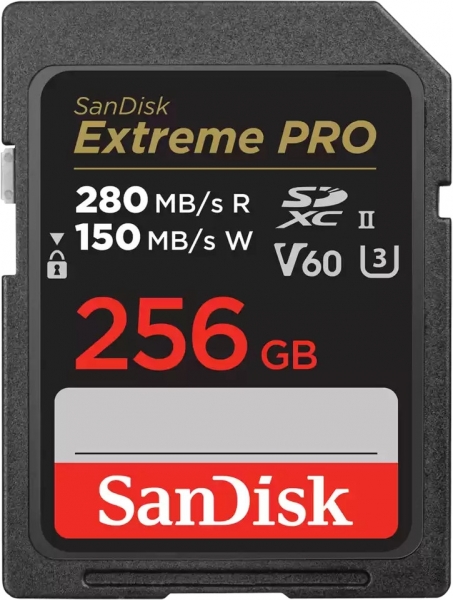 Sandisk Extreme Pro SDXC UHS-II SD (256 GB)