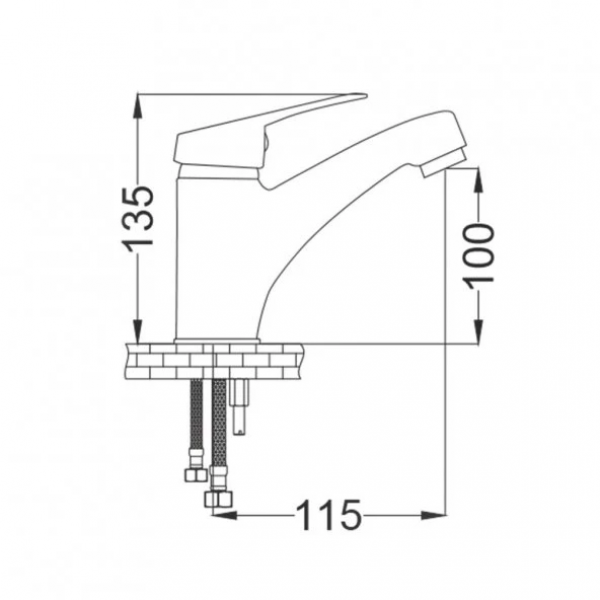 GMS Narin NRN203 Lavabo Bataryası