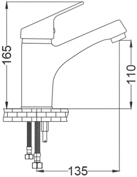 GMS Damla DML114 Lavabo Bataryası
