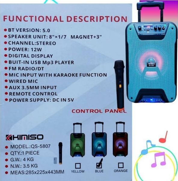 Kimiso QS-5807 Bluetooth Hoparlör