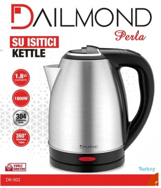Dailmond İnox 1.8 LT Su Isıtıcı
