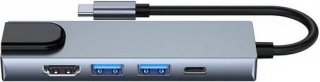 Newface HUB112 Type-C to HDMI USB 3.0 RJ45 PD Dönüştürücü