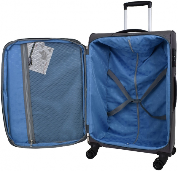 Pierre Cardin PC4200 Ultra Light Hafif Lüx Kumaş 3'lü Valiz Seti