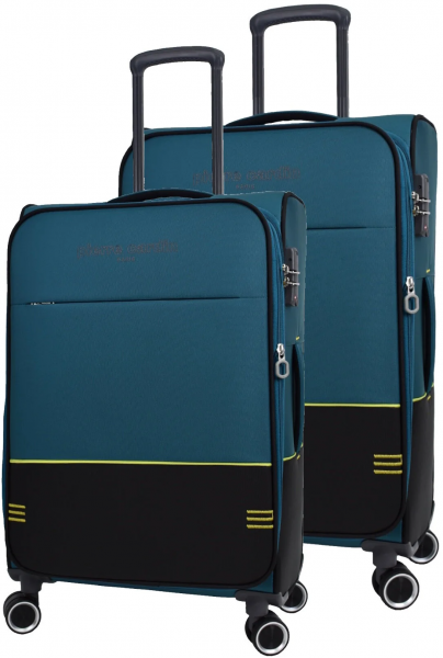 Pierre Cardin PC8200 Ultra Light Hafif Lüx Kumaş Büyük ve Orta Boy 2'li Valiz Seti