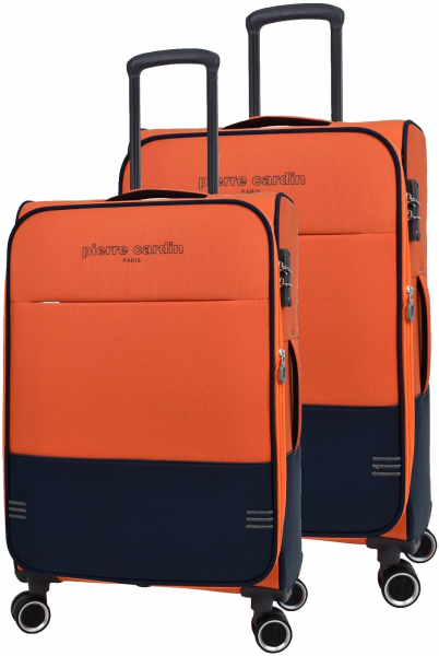 Pierre Cardin PC8200 Ultra Light Hafif Lüx Kumaş Büyük ve Orta Boy 2'li Valiz Seti