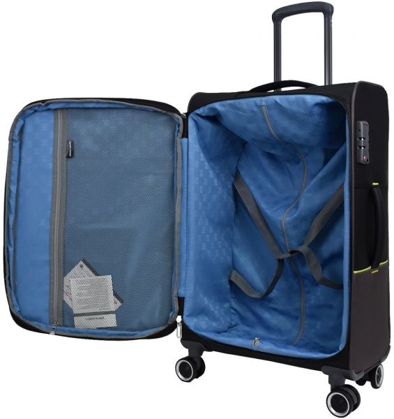 Pierre Cardin PC8200 Ultra Light Hafif Lüx Kumaş Büyük ve Orta Boy 2'li Valiz Seti