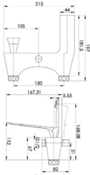 GMS Miray MRY103 Banyo Bataryası