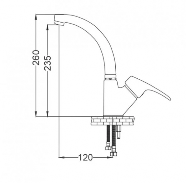 GMS Grenada GRN507 Lavabo Bataryası