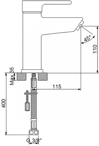 Newarc Premium 832521 Lavabo Bataryası