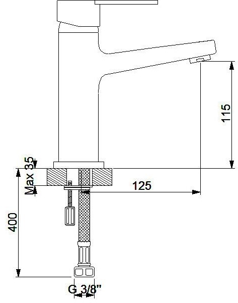 Newarc Domino 971525B Lavabo Bataryası