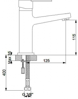 Newarc Domino 971525B Lavabo Bataryası