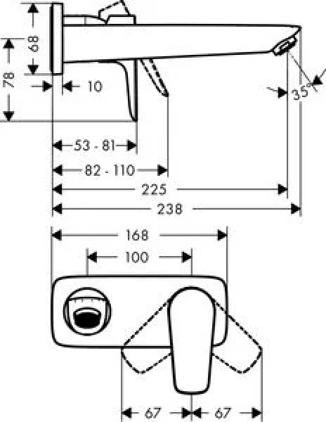 Hansgrohe Talis E 71734670 Lavabo Bataryası