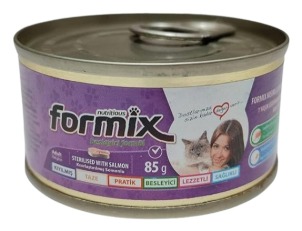 Formix Somon Balıklı Kısırlaştırılmış 85 gr Kedi Maması