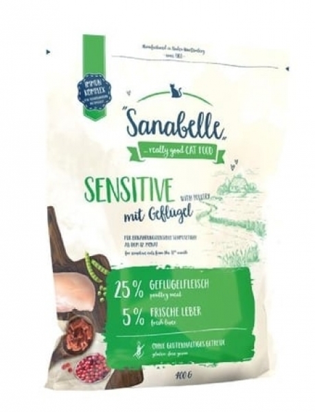 Sanabelle Sensitive Gulutensiz Kümes Hayvanlı Yetişkin 10 kg Kedi Maması
