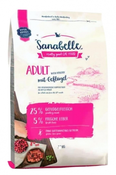 Sanabelle Kümes Hayvanlı Yetişkin 10 kg Kedi Maması