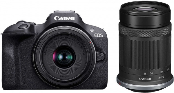 Canon EOS R100 55-210mm ve 18-45mm Aynasız Fotoğraf Makinesi