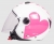 Sway SW-715 Heart Beyaz-Pembe