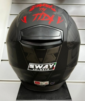 Sway 816 Xamurai Mat Siyah/Gri Full Face