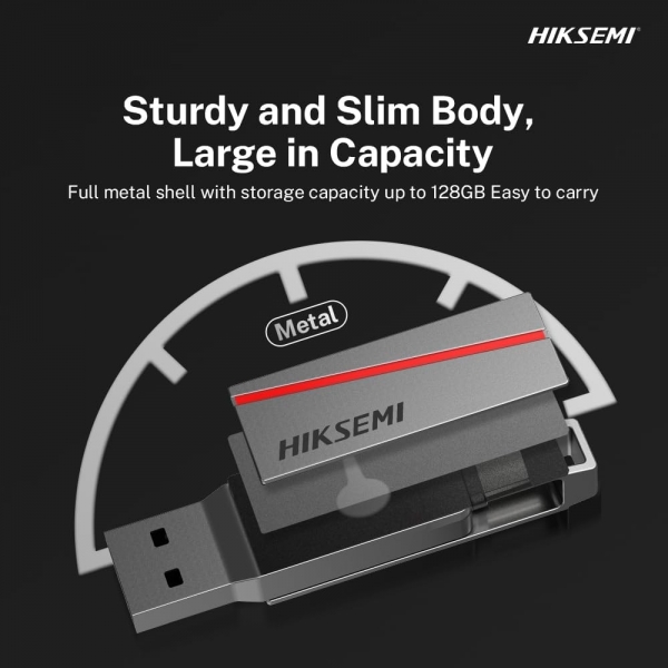 Hiksemi Dual Slim Flash Bellek (64 GB)