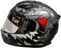 Sway 816 Monster Mat Siyah/Gri Full Face resim