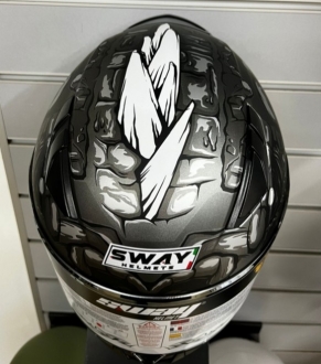 Sway 816 Monster Mat Siyah/Gri Full Face